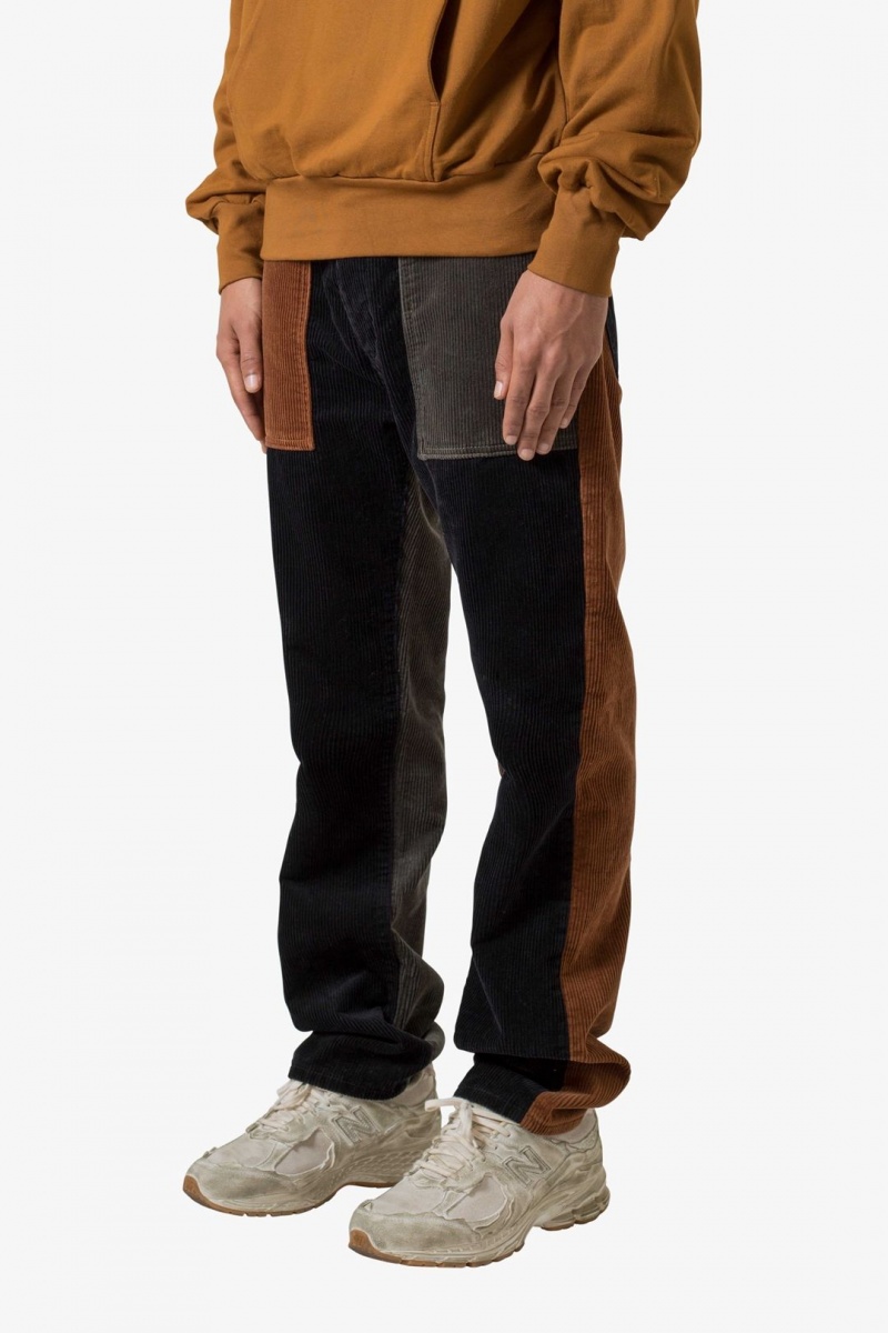 Pants & Chinos Mnml Color Block Corduroy Pants Multi  | NKS-5124058