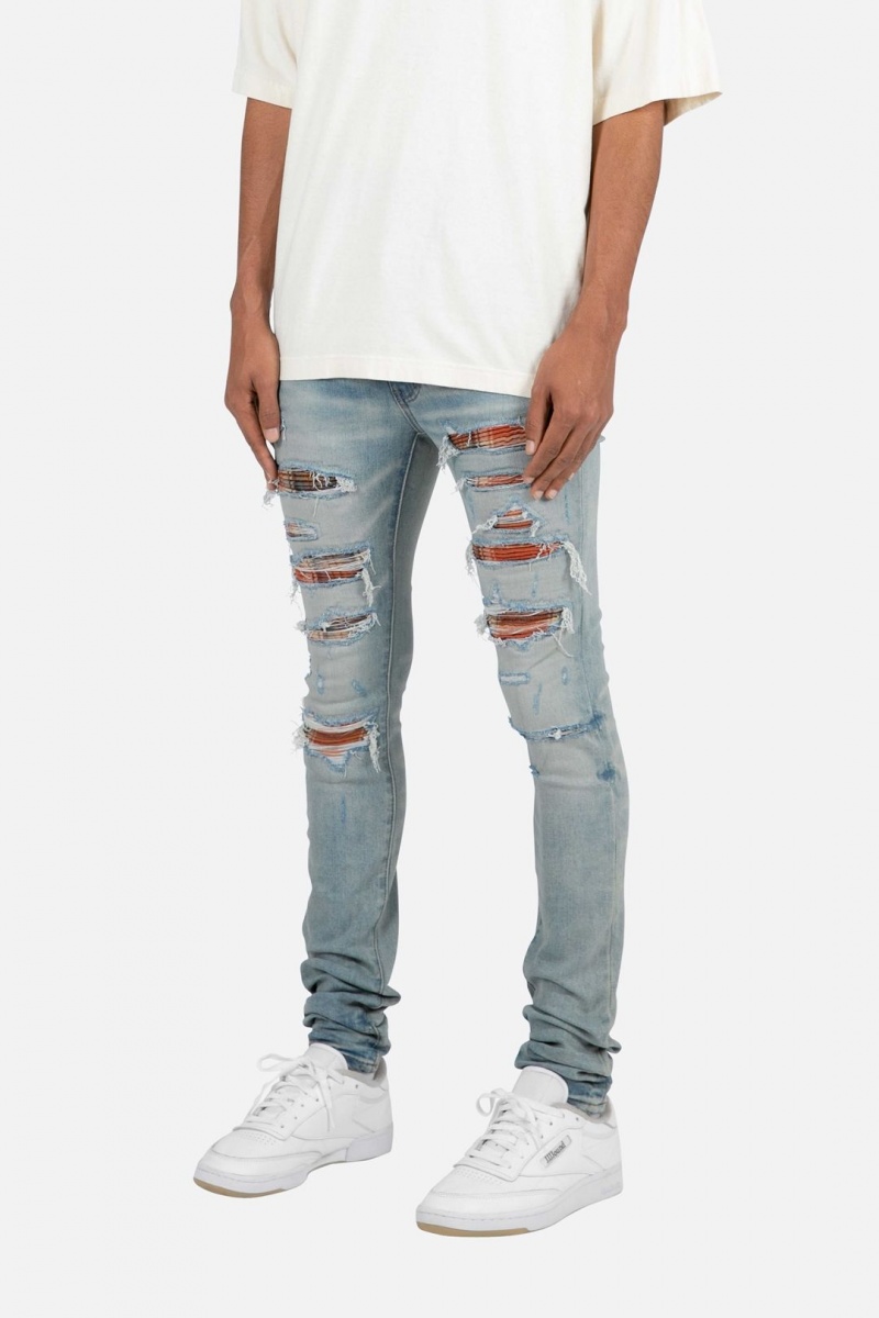 Skinny Denim Mnml X459 Mince Denim Bleu Clair Homme | AYL-8017259