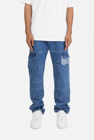 Baggy Denim Mnml V244 Cargo Baggy Denim Bleu Homme | RFC-1823097