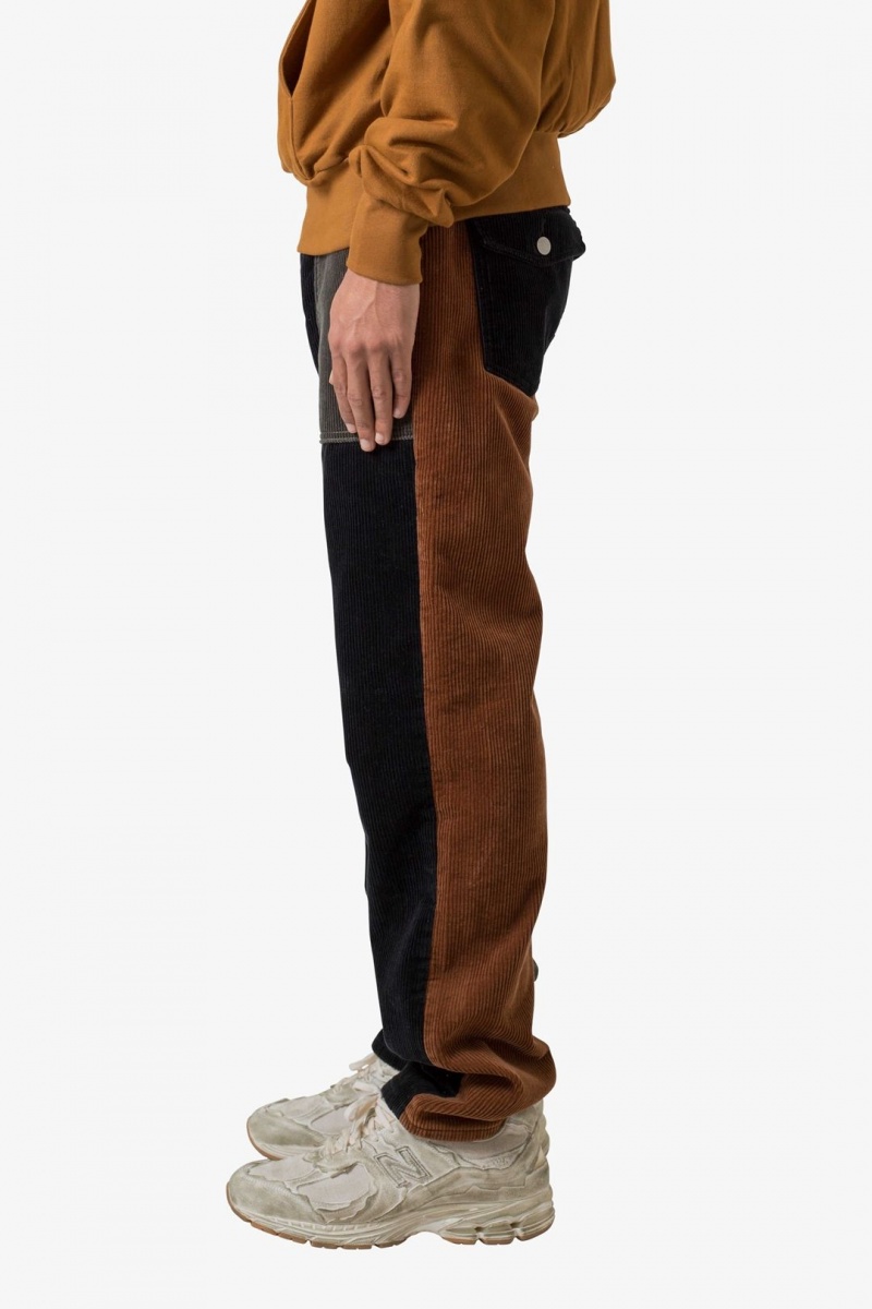 Pants & Chinos Mnml Color Block Corduroy Pants Multi  | NKS-5124058