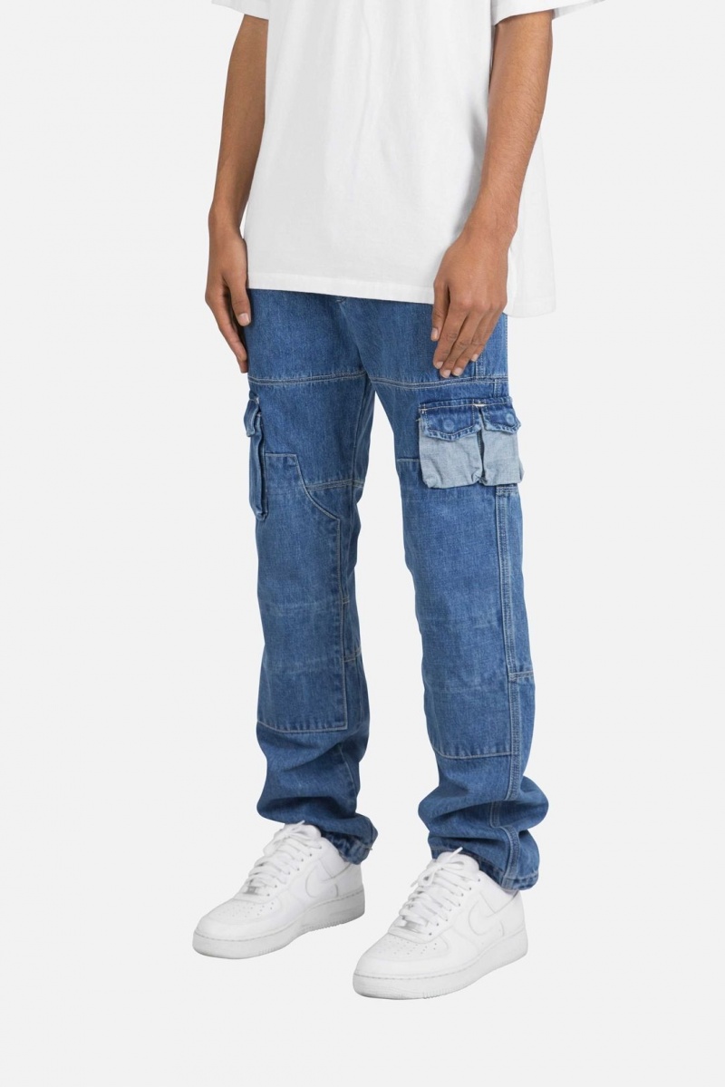 Baggy Denim Mnml V244 Cargo Baggy Denim Bleu Homme | RFC-1823097