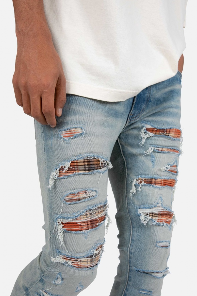 Skinny Denim Mnml X459 Mince Denim Bleu Clair Homme | AYL-8017259