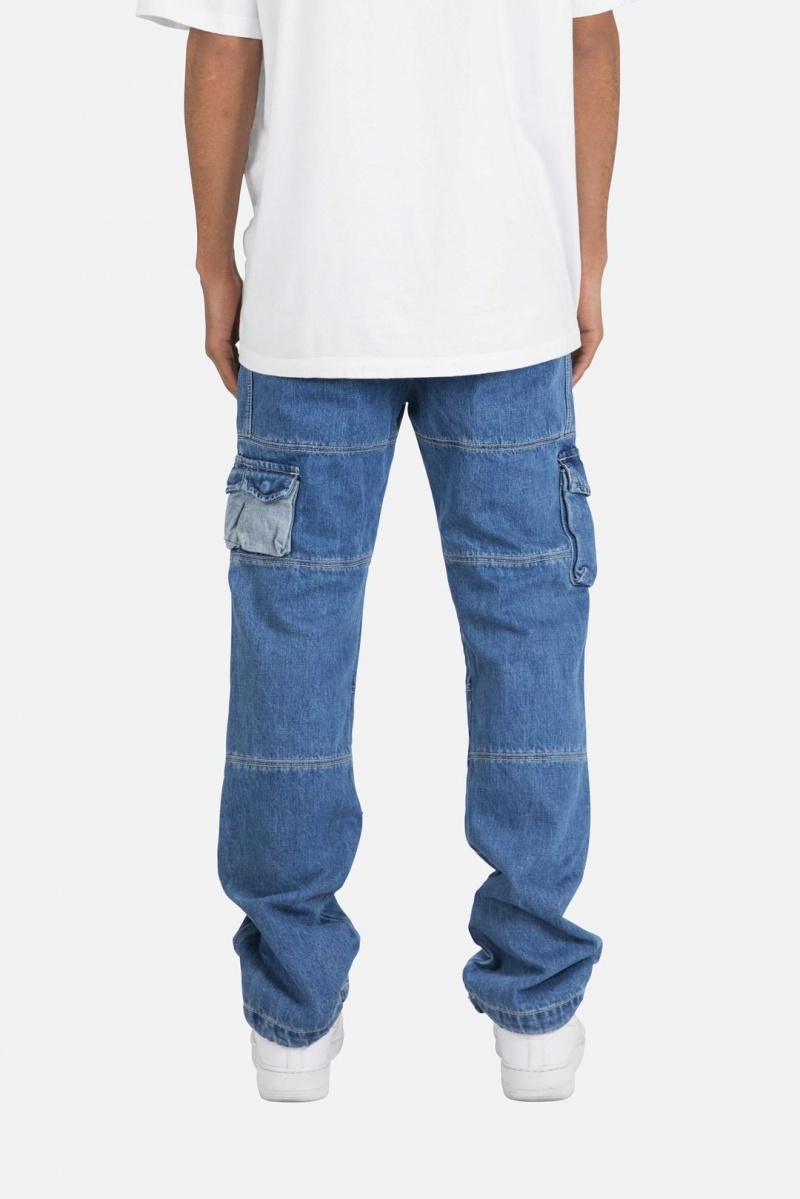 Baggy Denim Mnml V244 Cargo Baggy Denim Bleu Homme | RFC-1823097