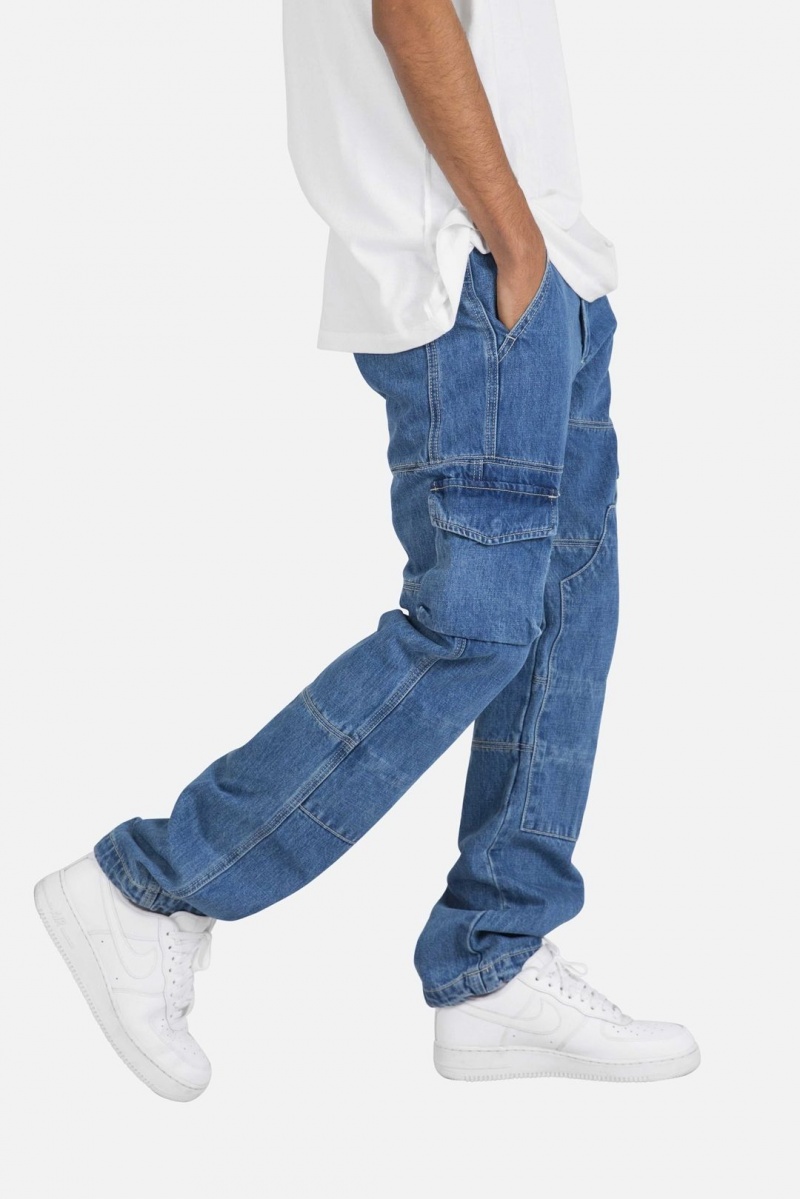 Baggy Denim Mnml V244 Cargo Baggy Denim Bleu Homme | RFC-1823097