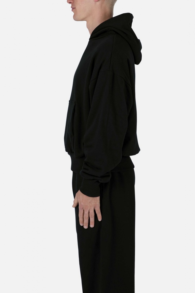 Sweats Mnml Double Layer Hoodie Noir Homme | MNJ-7572576