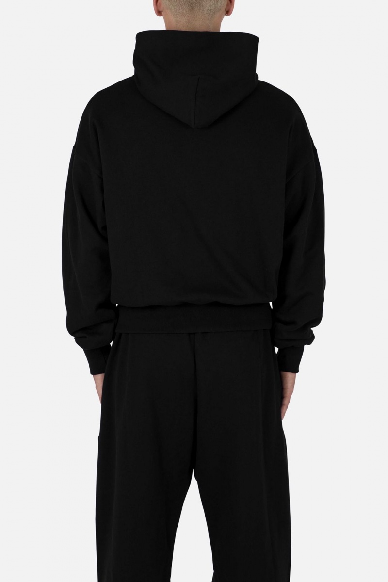 Sweats Mnml Double Layer Hoodie Noir Homme | MNJ-7572576