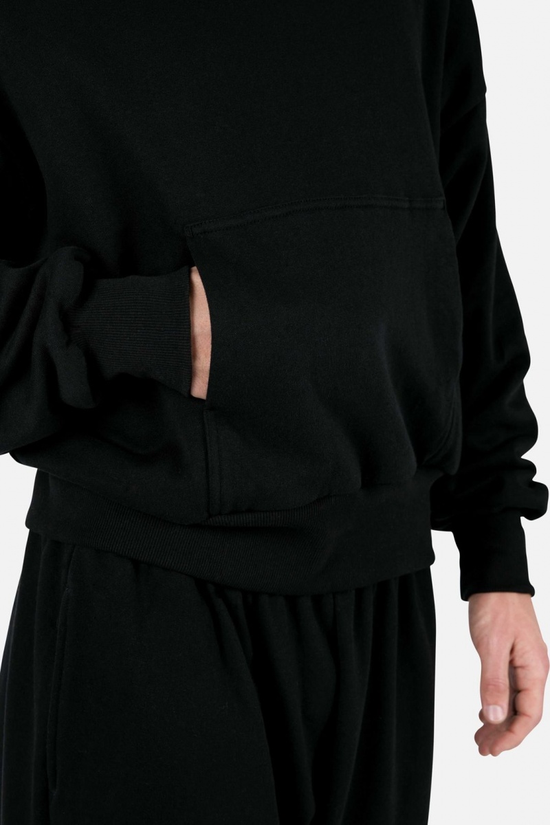 Sweats Mnml Double Layer Hoodie Noir Homme | MNJ-7572576