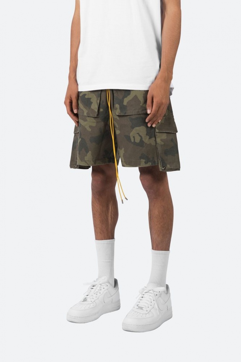 Cargos Mnml Cargo Drawcord Shorts Camouflage Homme | MAW-5481470