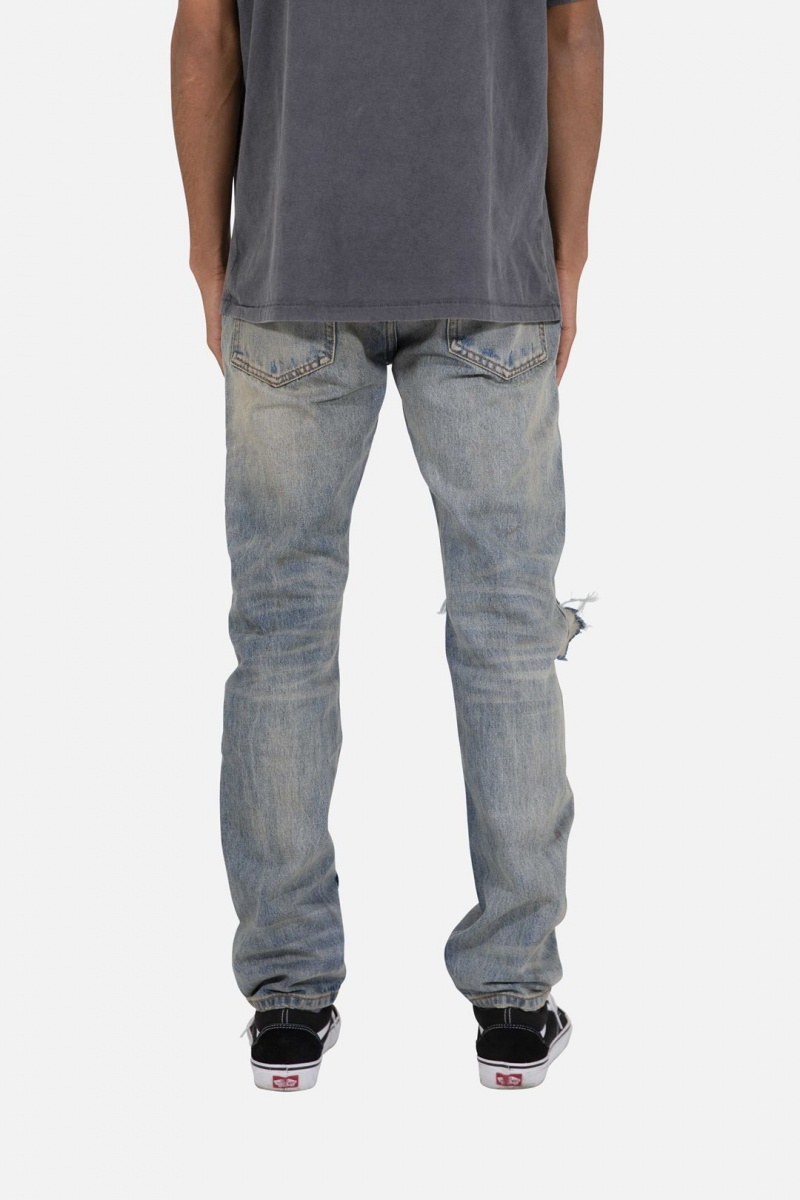 Straight Denim Mnml D401 Droit Denim Bleu Homme | MOU-5934089