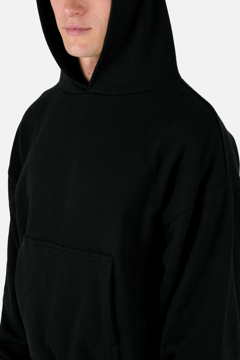 Sweats Mnml Double Layer Hoodie Noir Homme | MNJ-7572576