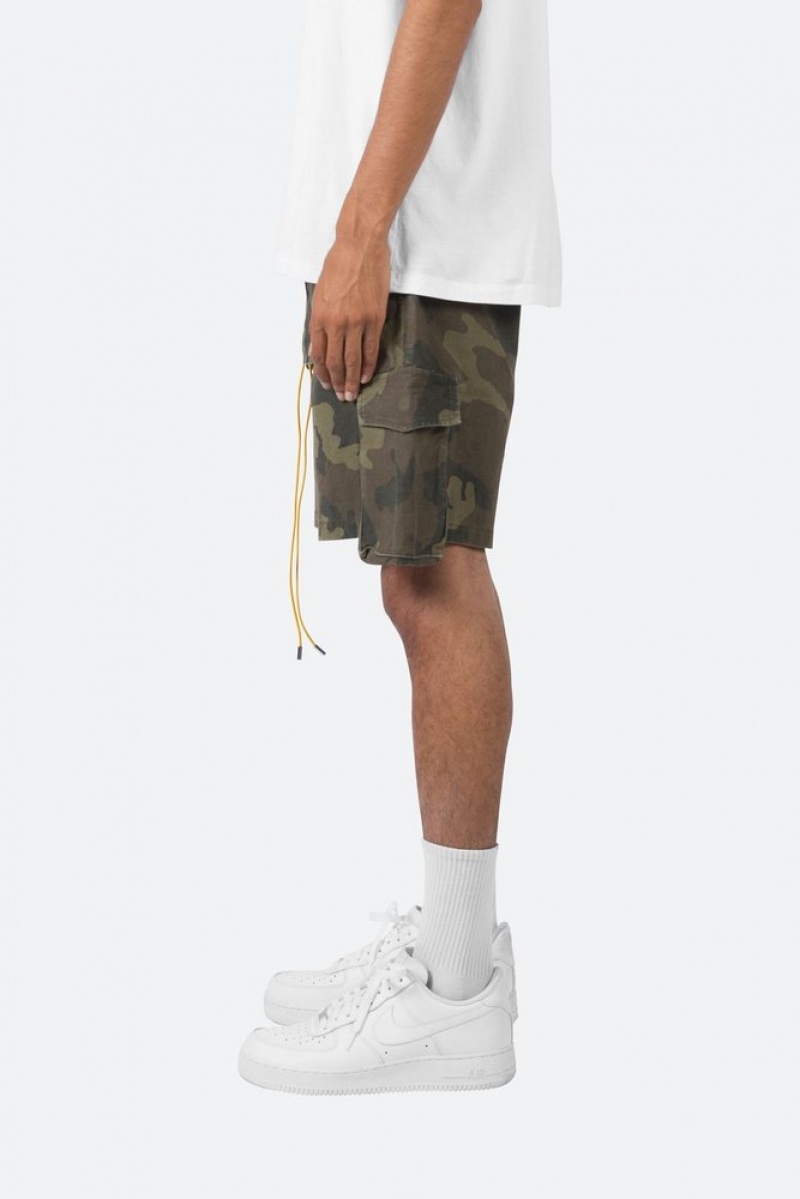 Cargos Mnml Cargo Drawcord Shorts Camouflage Homme | MAW-5481470