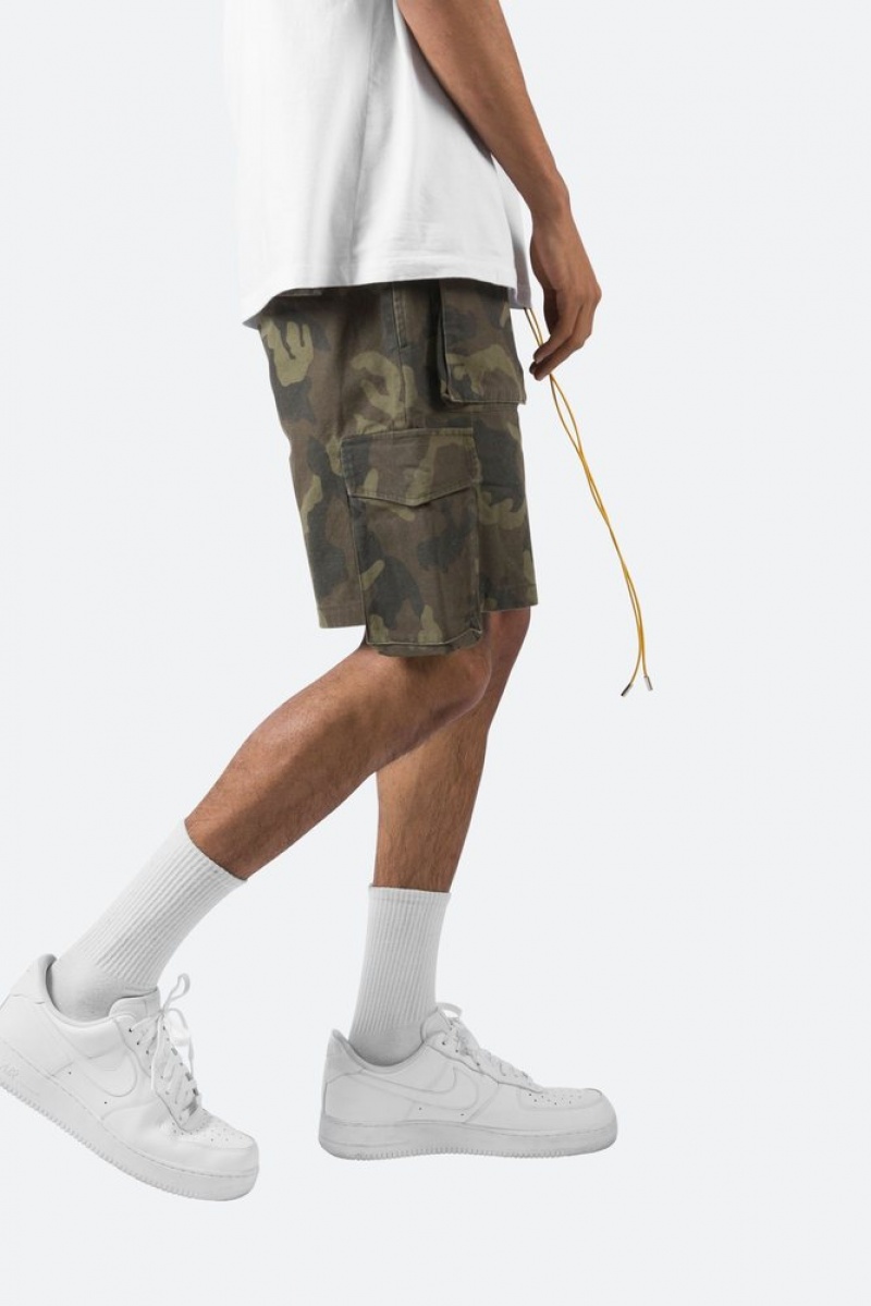 Cargos Mnml Cargo Drawcord Shorts Camouflage Homme | MAW-5481470