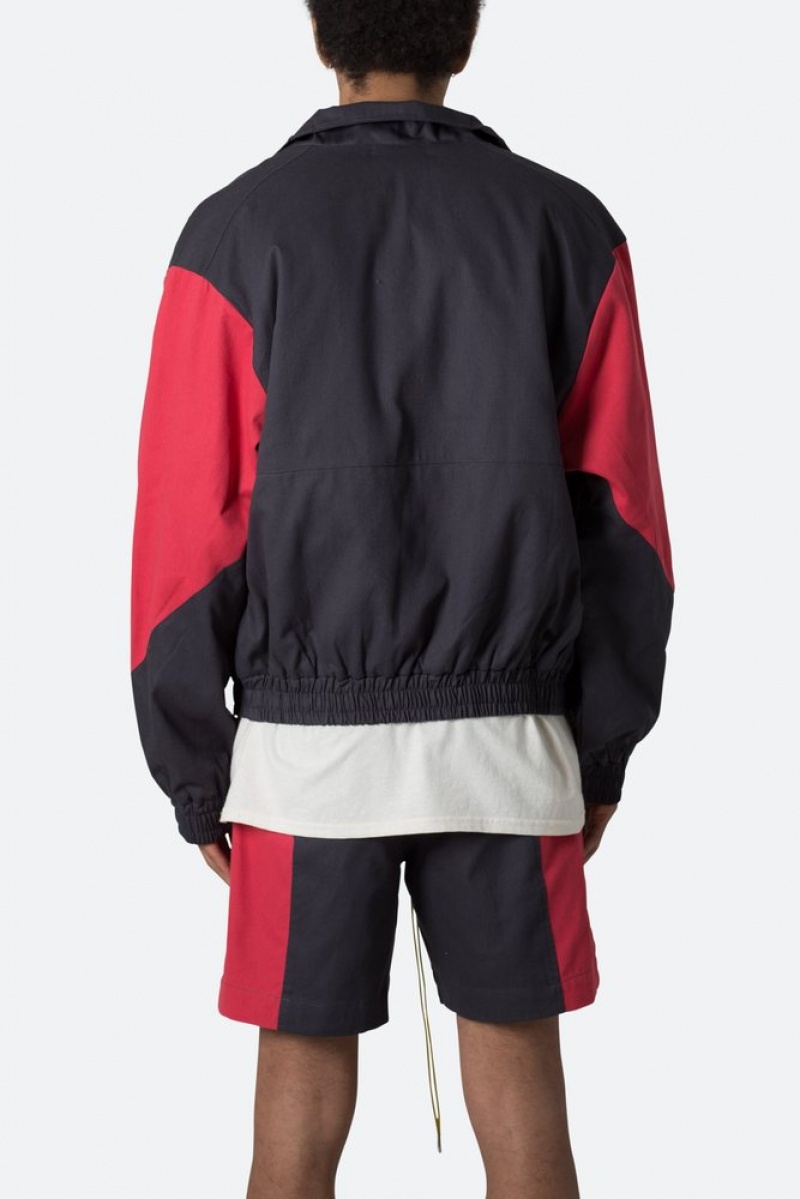 Vestes Mnml Twill Racing Jacket Black/Red  | XFQ-2491141