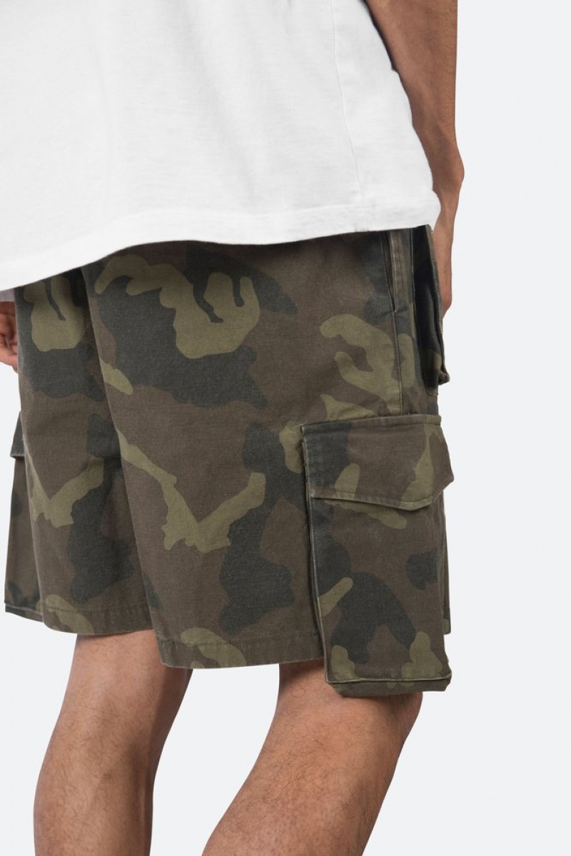 Cargos Mnml Cargo Drawcord Shorts Camouflage Homme | MAW-5481470