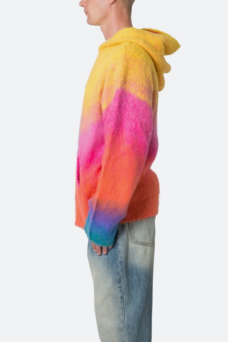 Hoodies Mnml Brushed Gradient Hoodie Multi  | SVQ-9275107