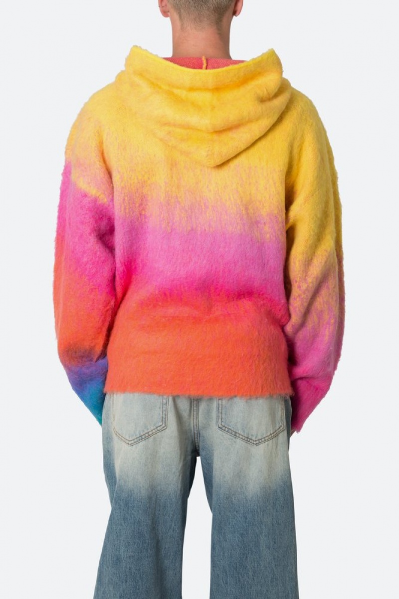 Hoodies Mnml Brushed Gradient Hoodie Multi  | SVQ-9275107