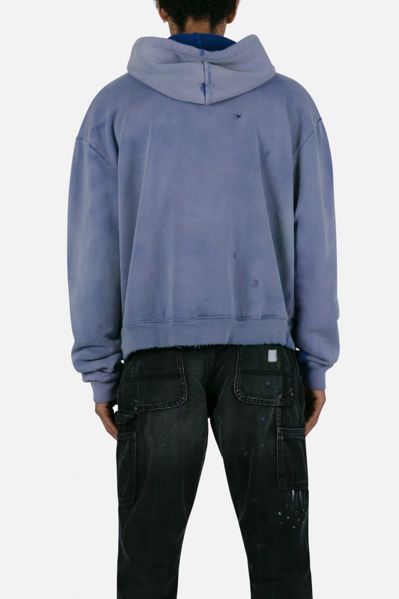 Sweats Mnml Sunbleached Hoodie Violette Homme | XWZ-9006183