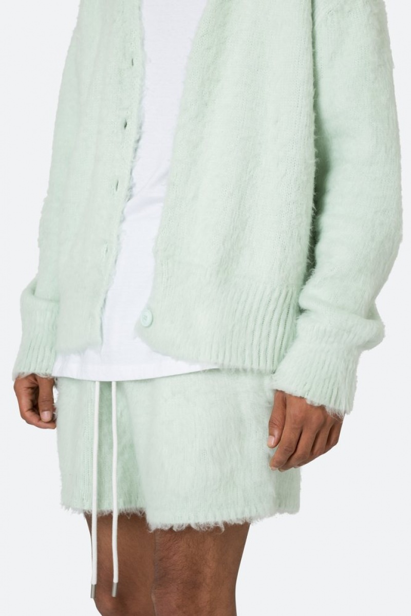 Sweats Mnml Fuzzy Cardigan Pull Menthe  | QRT-4220778