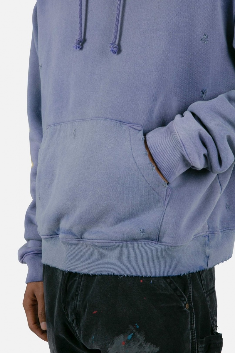 Sweats Mnml Sunbleached Hoodie Violette Homme | XWZ-9006183