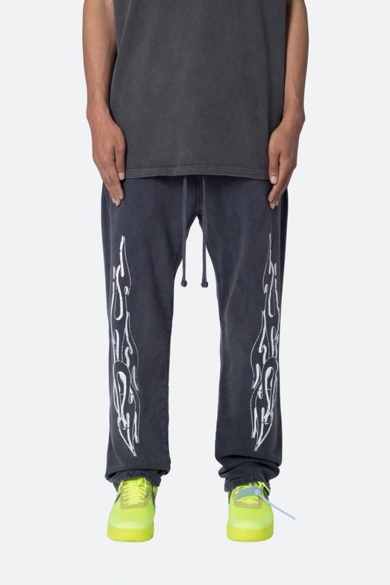 Pantalon Survêtement Mnml Relaxed Flame Sweatpants Noir  | QYG-8615185