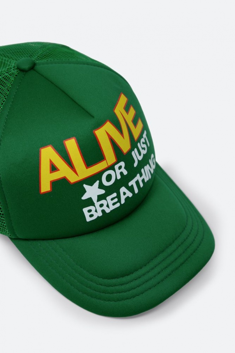 Couvre-chef Mnml Alive Trucker Cap Vert  | OMO-4546816