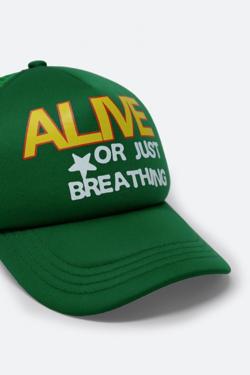 Couvre-chef Mnml Alive Trucker Cap Vert  | OMO-4546816