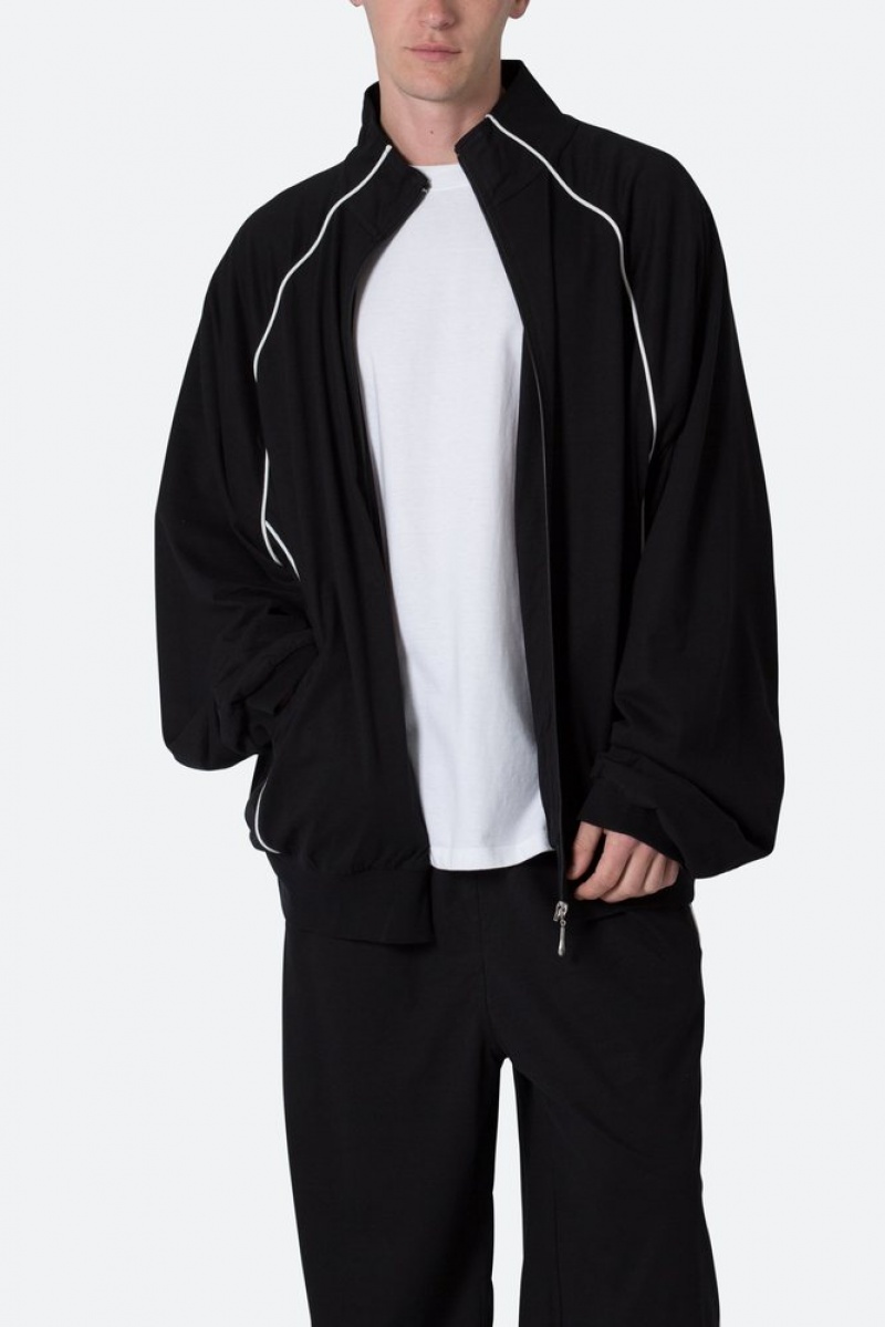 Vestes Mnml Oversized Jersey Piste Jacket Black/White  | BBG-4181954