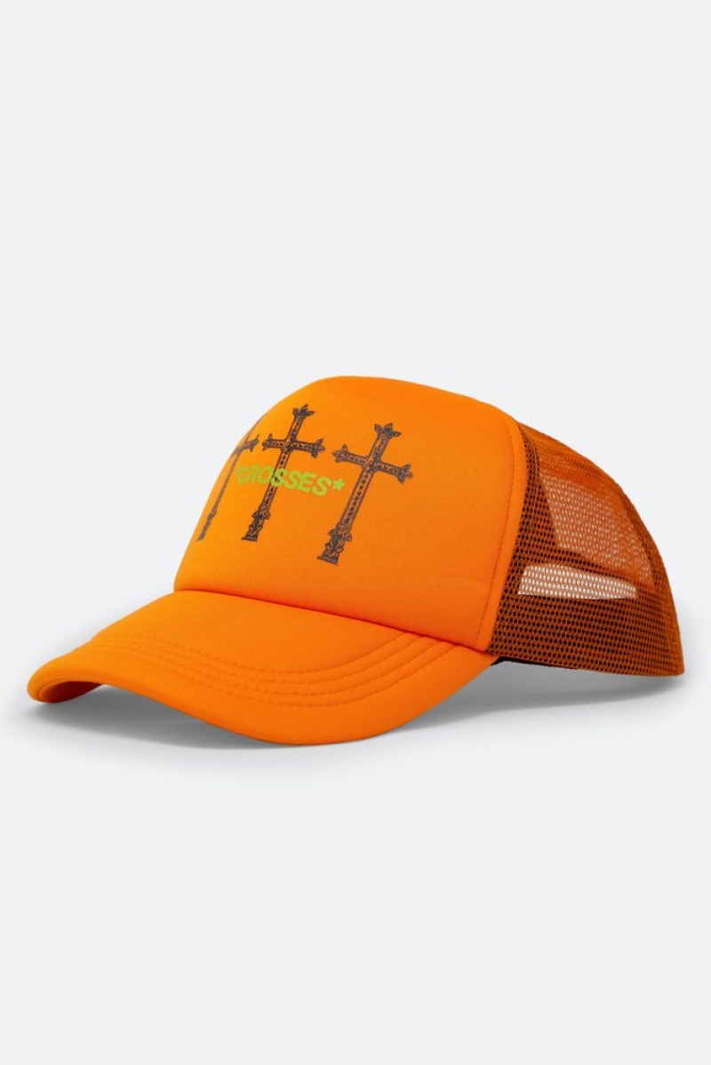 Couvre-chef Mnml Crosses Trucker Cap Orange  | ZCY-4605896