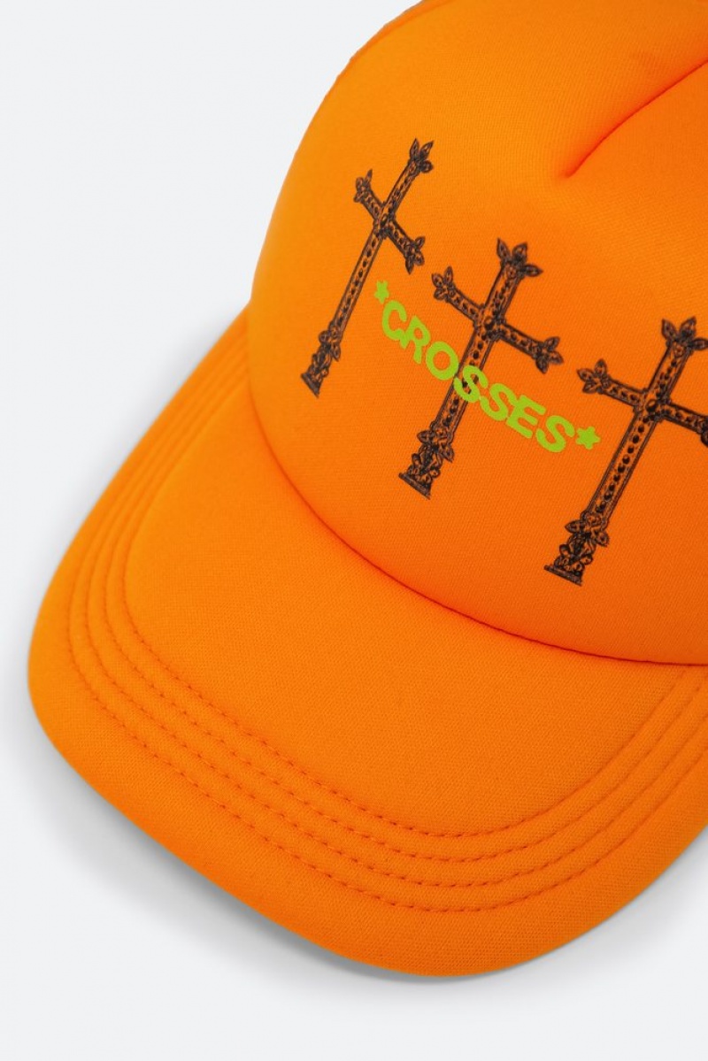 Couvre-chef Mnml Crosses Trucker Cap Orange  | ZCY-4605896