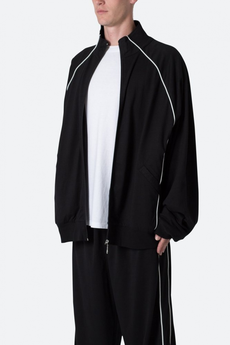 Vestes Mnml Oversized Jersey Piste Jacket Black/White  | BBG-4181954