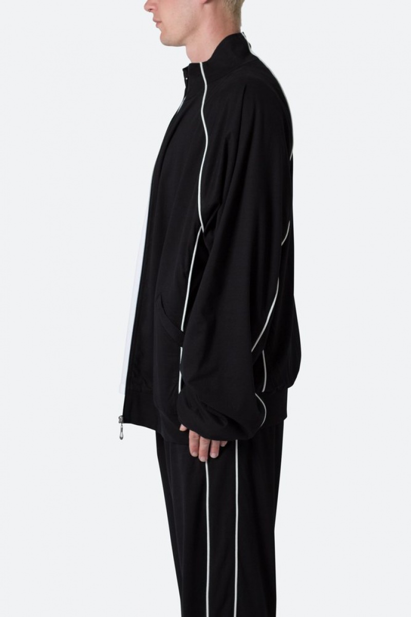 Vestes Mnml Oversized Jersey Piste Jacket Black/White  | BBG-4181954