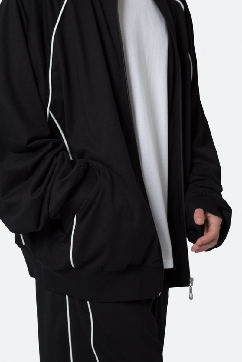 Vestes Mnml Oversized Jersey Piste Jacket Black/White  | BBG-4181954