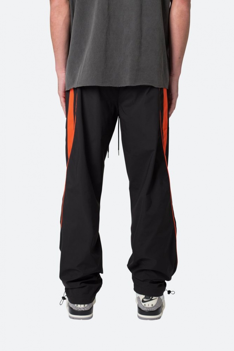 Pantalon De Survetement Mnml Rayé Piste Pants Black/Orange  | WSF-1494574