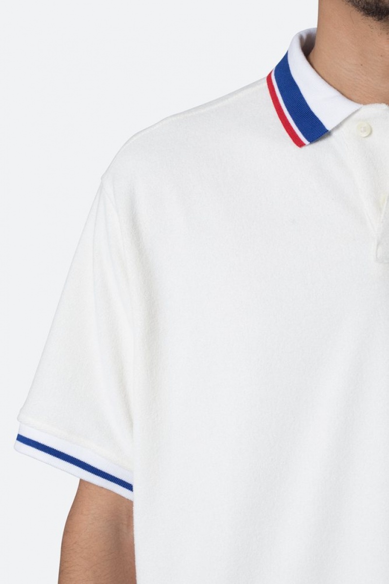 Chemises Mnml Terry Polo Shirt Blanche  | OQJ-6669830