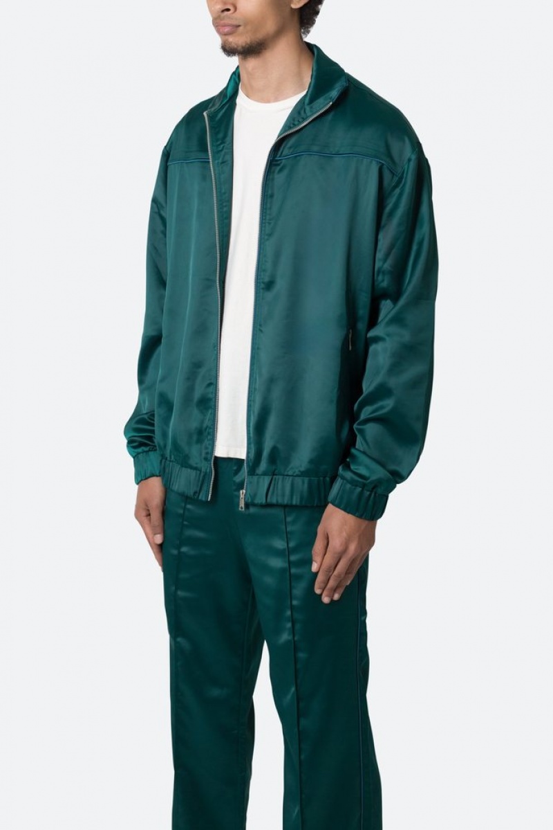 Vestes Mnml Satin Piste Jacket Vert  | JOS-2362136