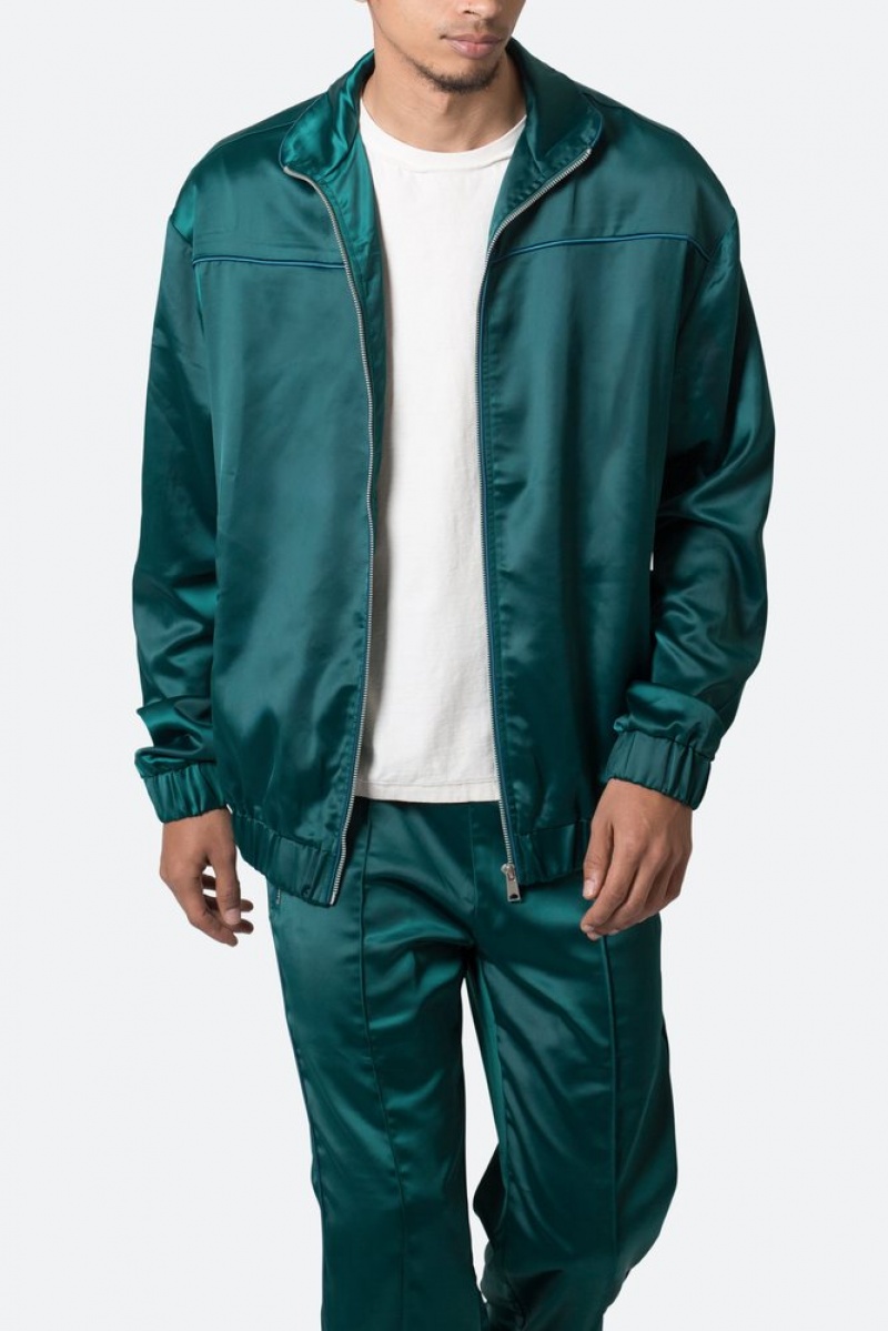 Vestes Mnml Satin Piste Jacket Vert  | JOS-2362136