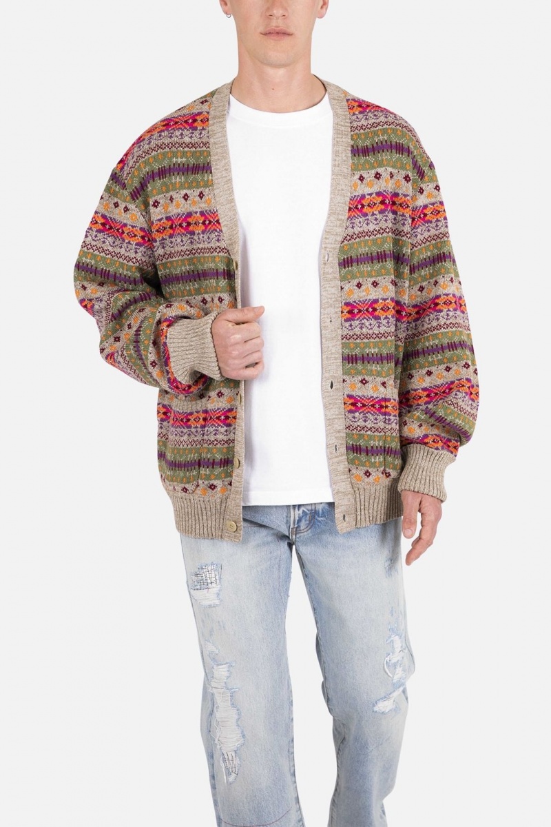 Sweats Mnml Fair Isle Cardigan Multi Homme | WZS-6946241