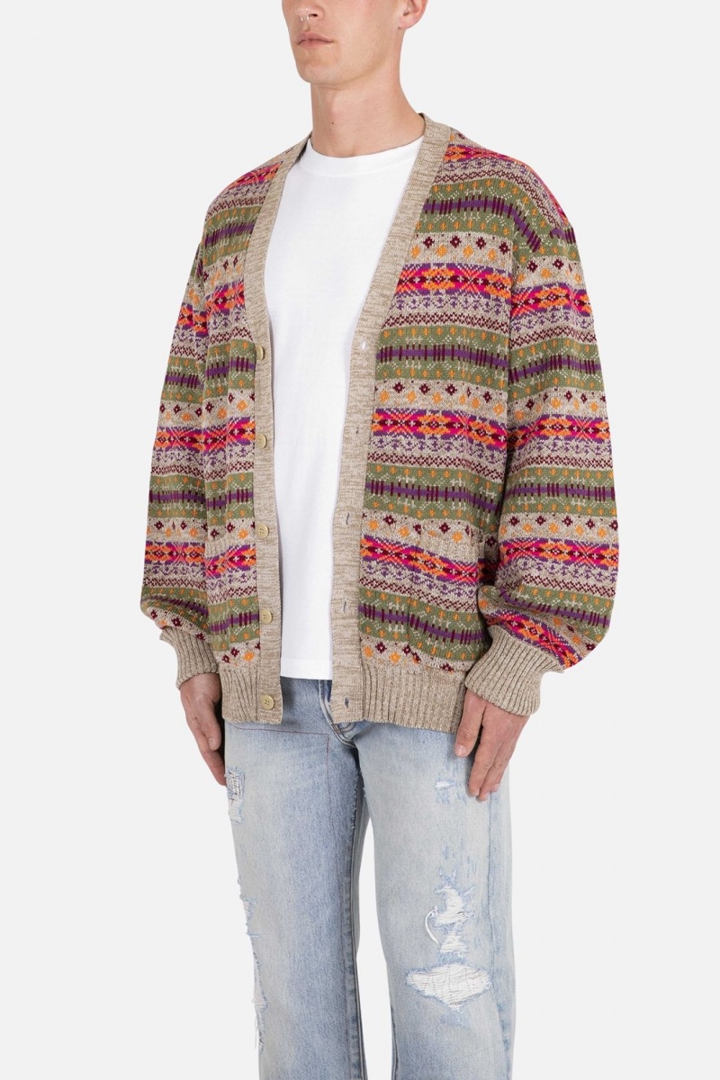 Sweats Mnml Fair Isle Cardigan Multi Homme | WZS-6946241