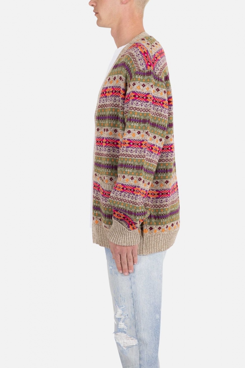 Sweats Mnml Fair Isle Cardigan Multi Homme | WZS-6946241