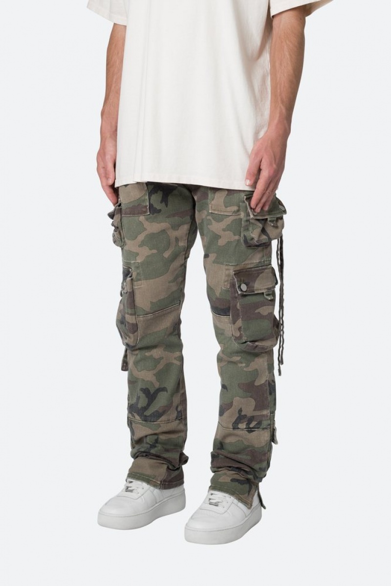 Straight Denim Mnml D152 Cargo Pants Camouflage  | RLL-6758579