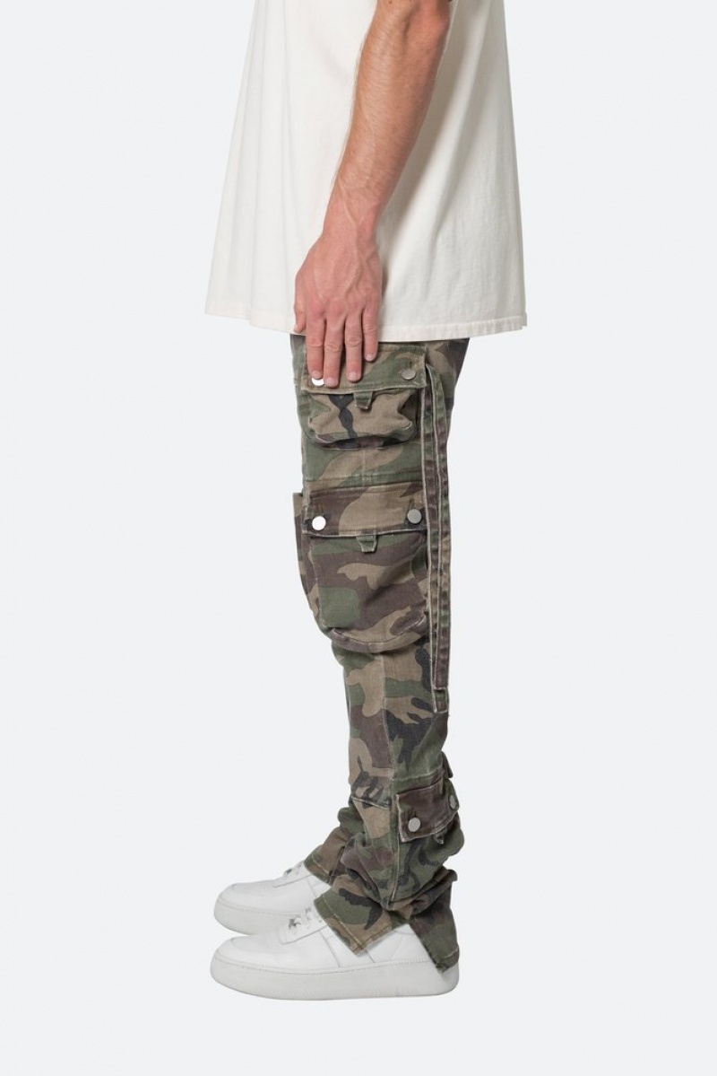 Straight Denim Mnml D152 Cargo Pants Camouflage  | RLL-6758579