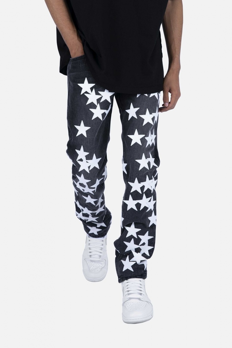 Straight Denim Mnml D270 Star Droit Denim Black/White Homme | AVT-2690875