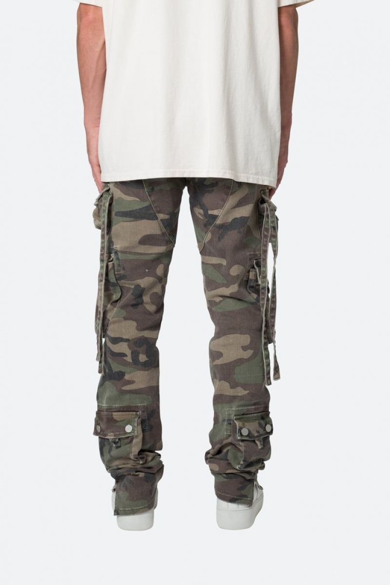 Straight Denim Mnml D152 Cargo Pants Camouflage  | RLL-6758579