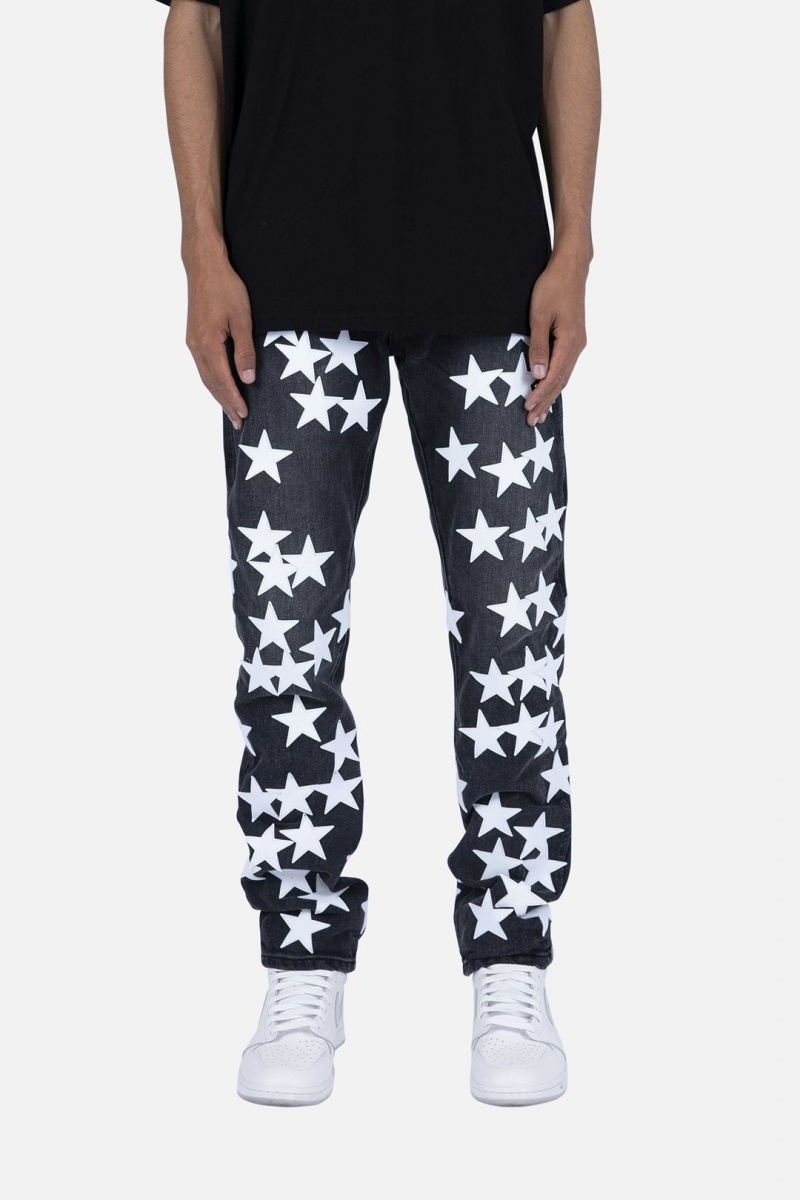 Straight Denim Mnml D270 Star Droit Denim Black/White Homme | AVT-2690875