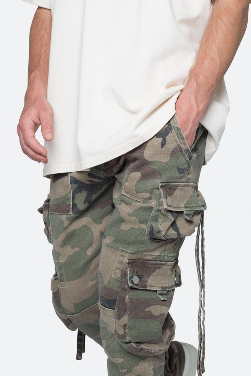 Straight Denim Mnml D152 Cargo Pants Camouflage  | RLL-6758579