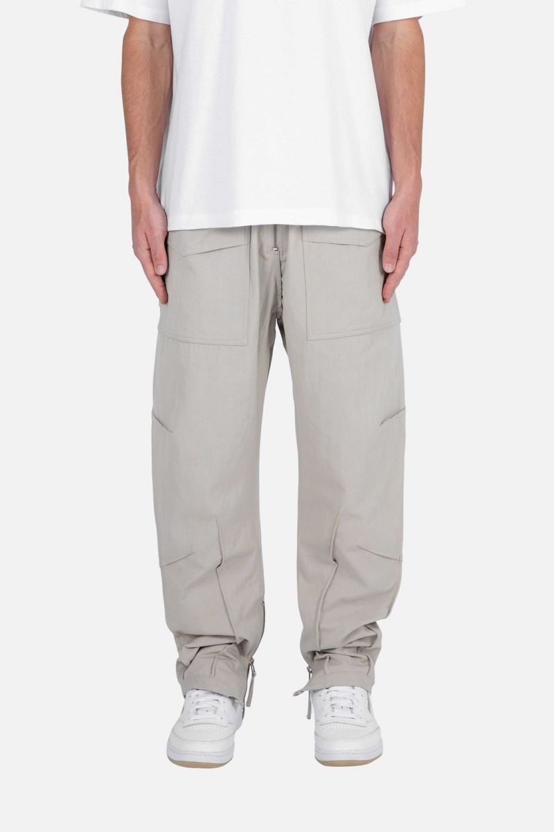 Cargos Mnml Multi Zip Cargo Pants Stone Homme | EJQ-5685746