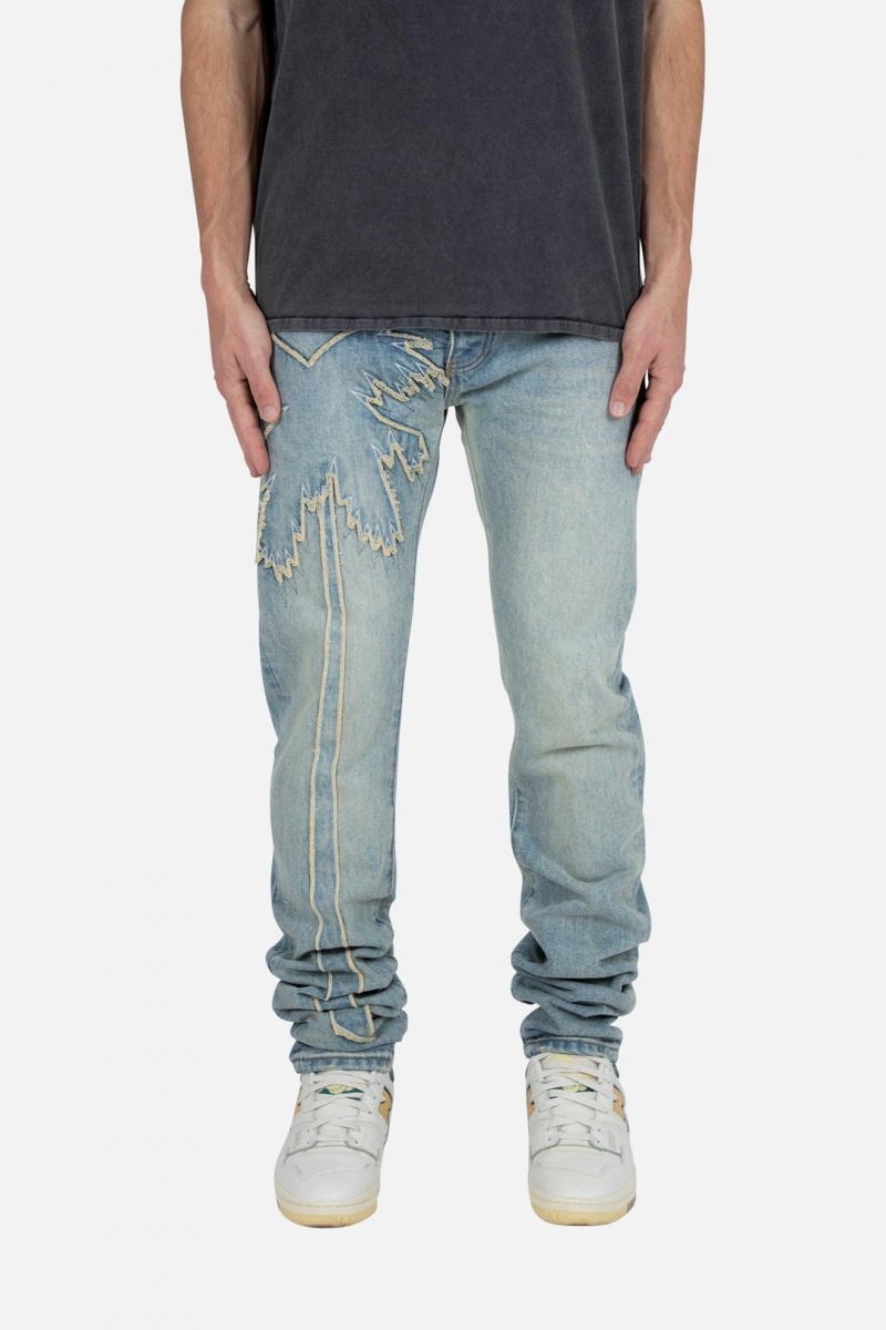 Straight Denim Mnml D430 Palm Droit Denim Bleu Homme | GAF-0108816