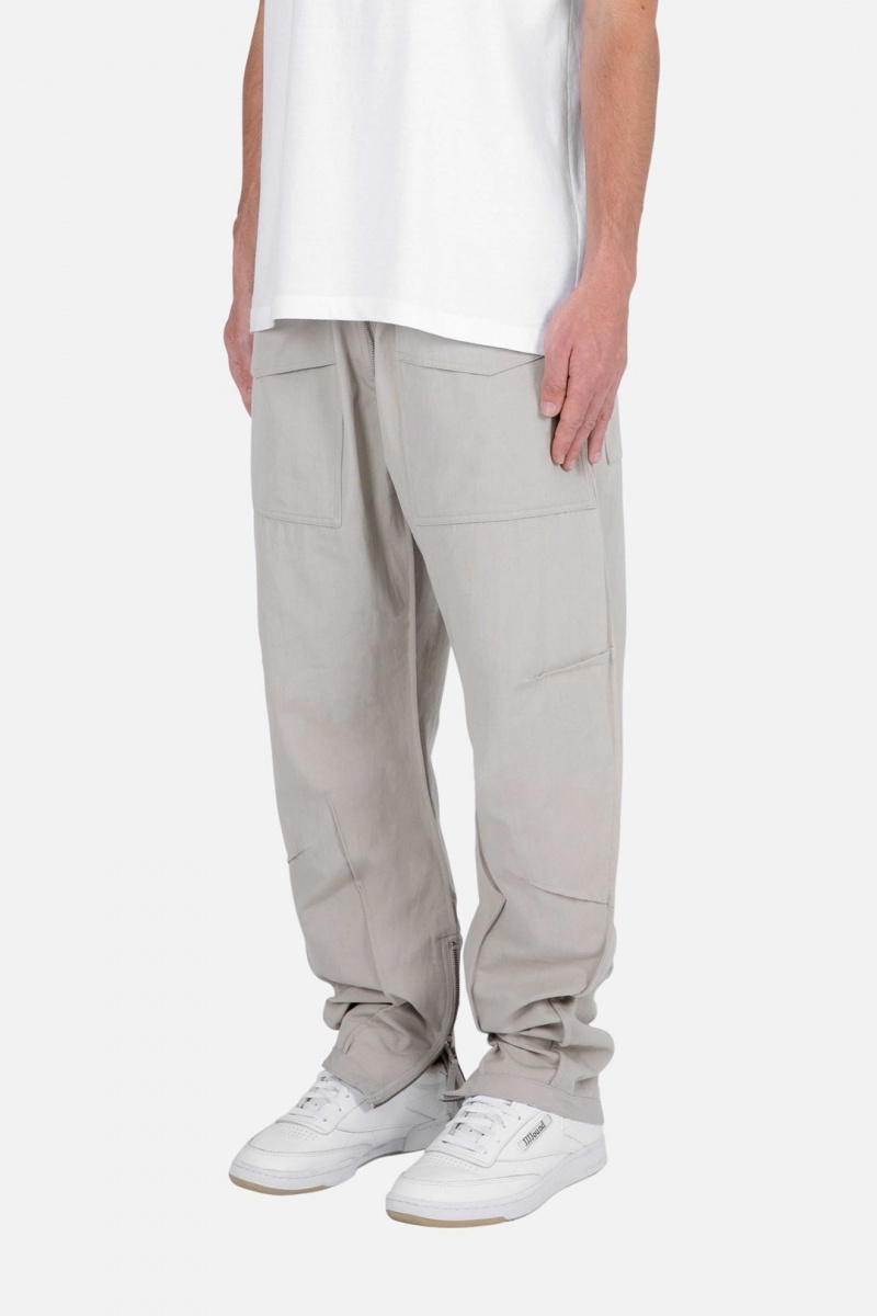 Cargos Mnml Multi Zip Cargo Pants Stone Homme | EJQ-5685746