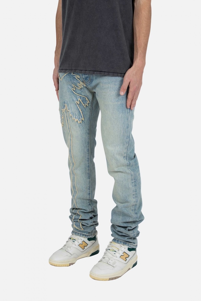 Straight Denim Mnml D430 Palm Droit Denim Bleu Homme | GAF-0108816