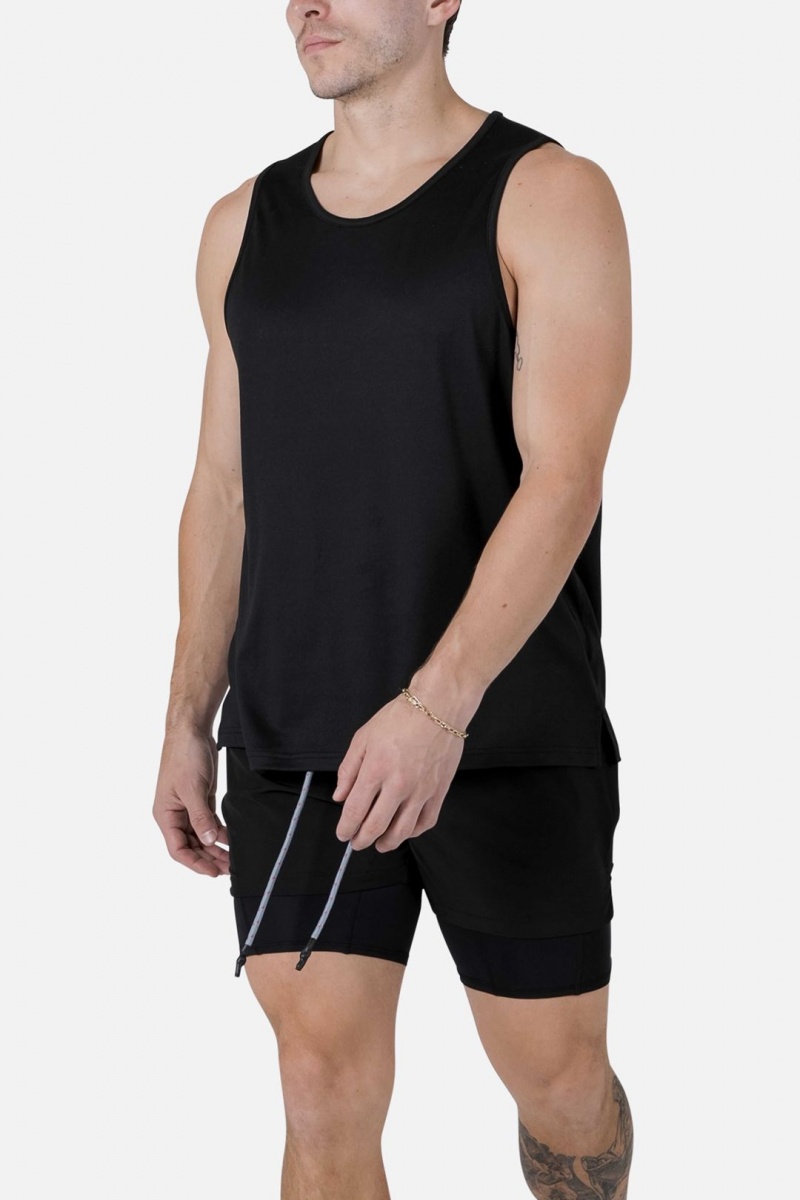 Debardeur Mnml Course Tank Noir  | PYK-6370344